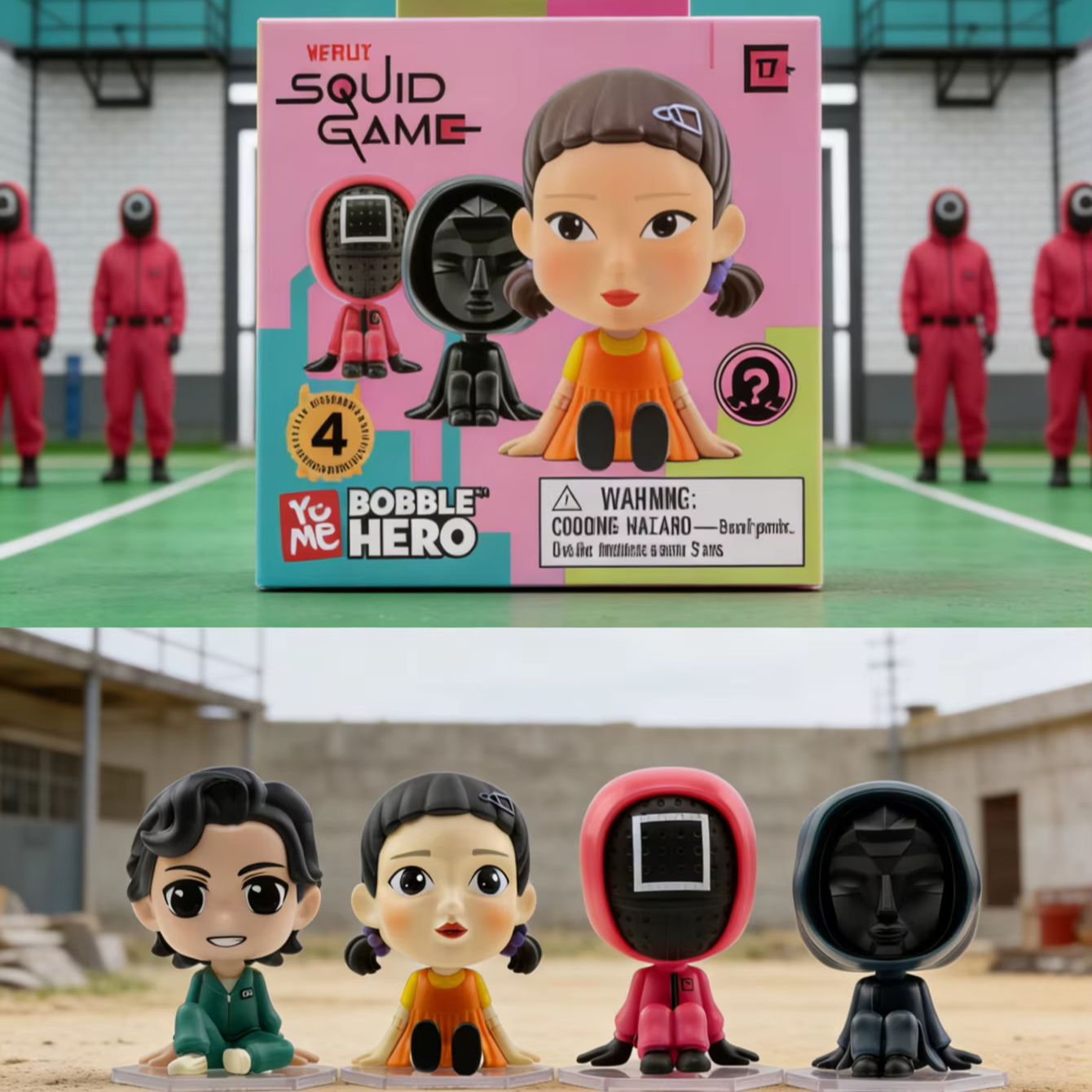 Party Games Netflix - กล่องสุ่มของเล่นสะสมลิขสิทธิ์แท้จากเกมส์สควิดเกม 1 ชิ้น ฟิกเกอร์ 3 มิติ