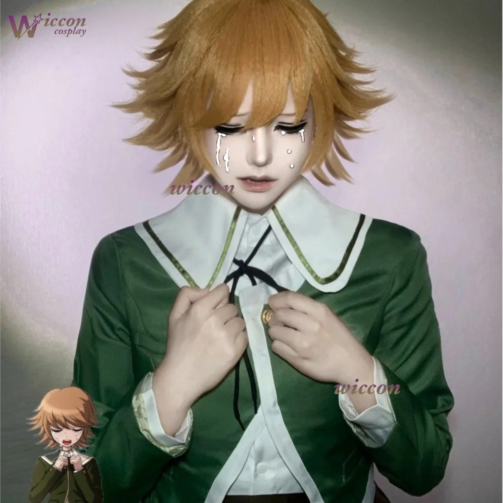 Party Games School - วิกผมอนิเมะสำหรับปาร์ตี้ฮาโลวีน: คอสเพลย์ตัวละครอนิเมะเกม Dangann Ronppaa ชิฮิโระ ฟูจิซากะ
