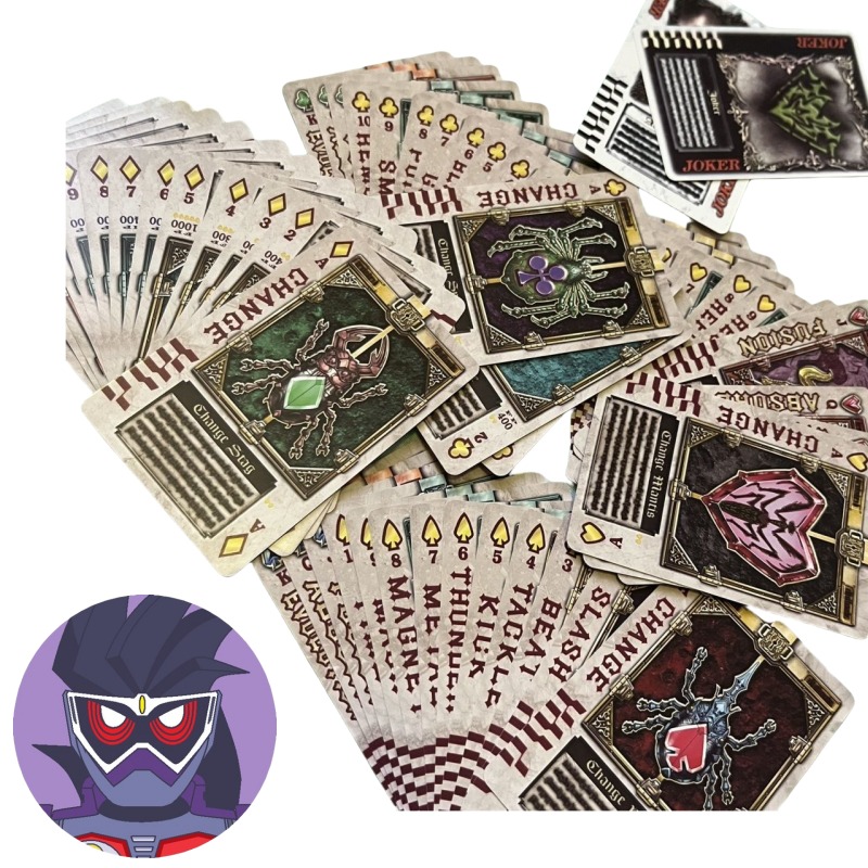 Party Games Entertainer - Bandai Kamen Rider อะนิเมะบุคลิกภาพความคิดสร้างสรรค์เล่นไพ่ เกมความบันเทิงในงานปาร์ตี้สําหรับครอบครัว การ์ดทั้งชุด