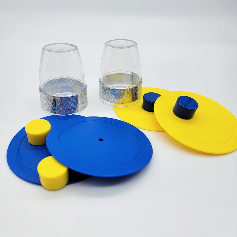 Party Games Easy - ของเล่นมายากลทะลุเหรียญ - ของเล่นลวงตาสำหรับเด็กและของขวัญงานปาร์ตี้ ง่ายต่อการใช้งาน พร็อพสำหรับนักมายากล เกมสนุกๆ